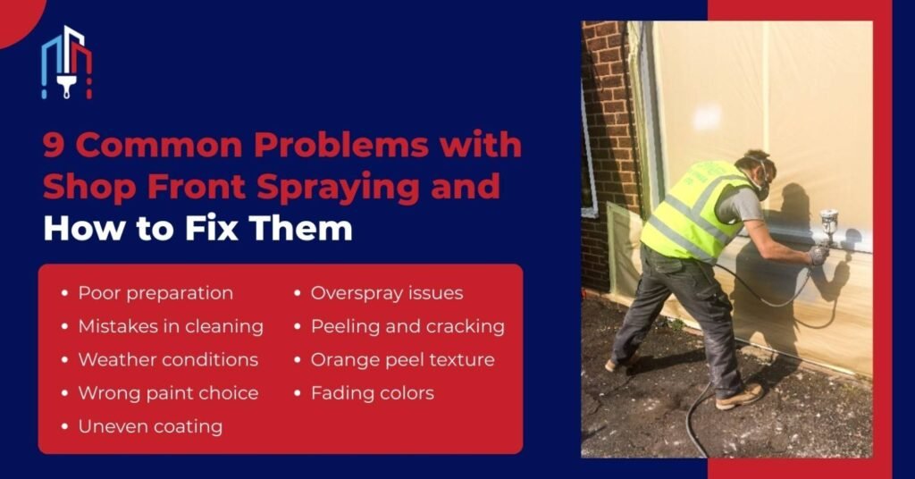9 Common Problems with Shop Front Spraying and How to Fix Them